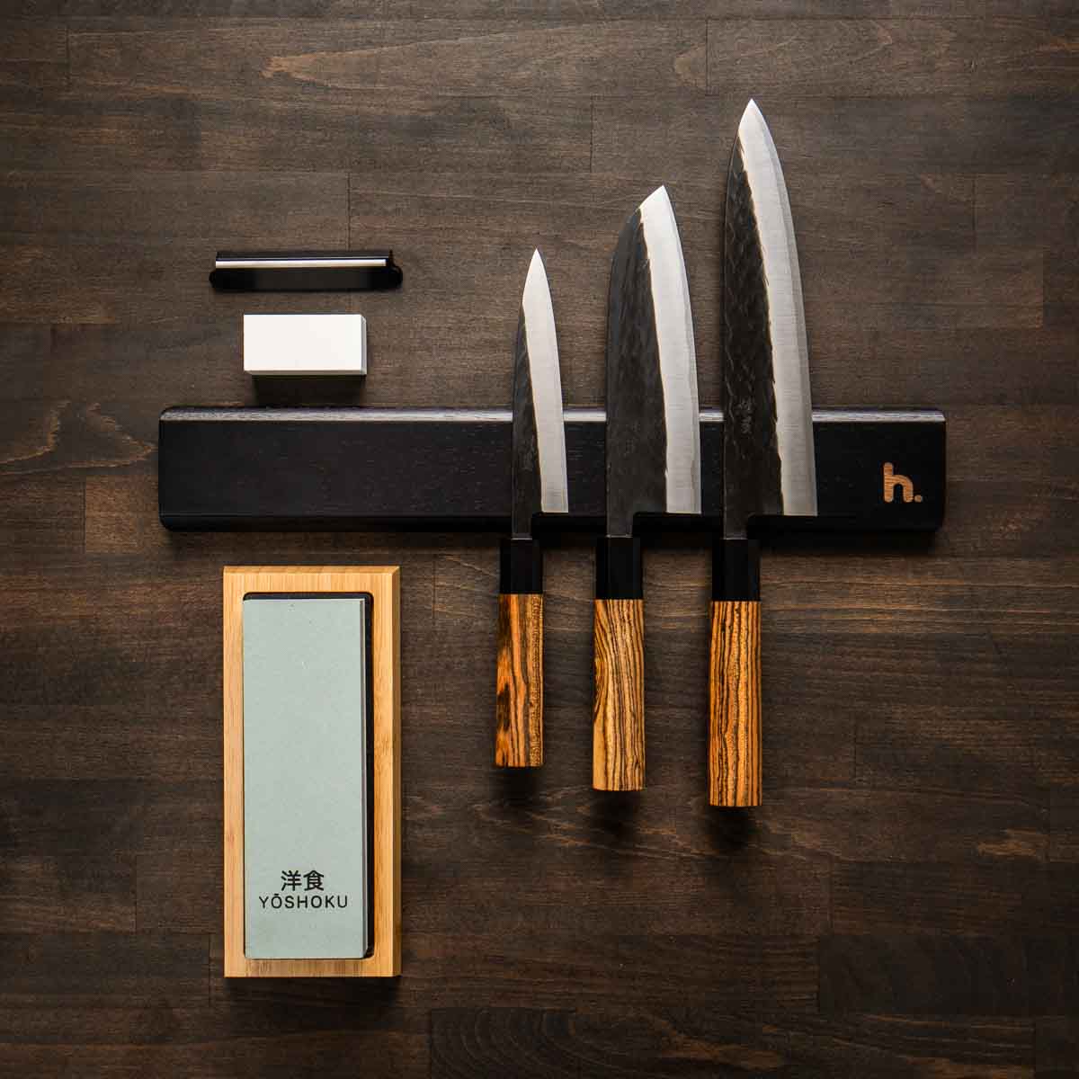 Tadafusa "Seido" SLD Tsuchime - 3 Knife Set with Magnetic Strip