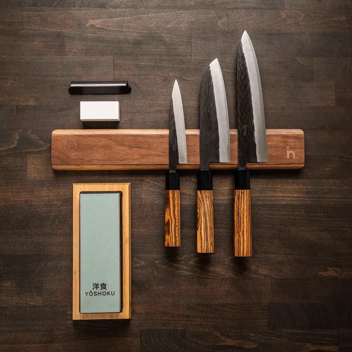 Tadafusa "Seido" SLD Tsuchime - 3 Knife Set with Magnetic Strip