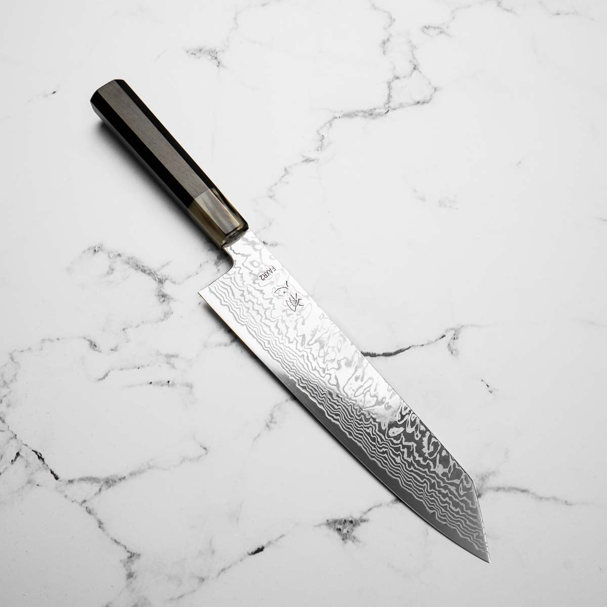 Hatsukokoro (Sukenari) FAXR2 Damascus Kiritsuke 240mm