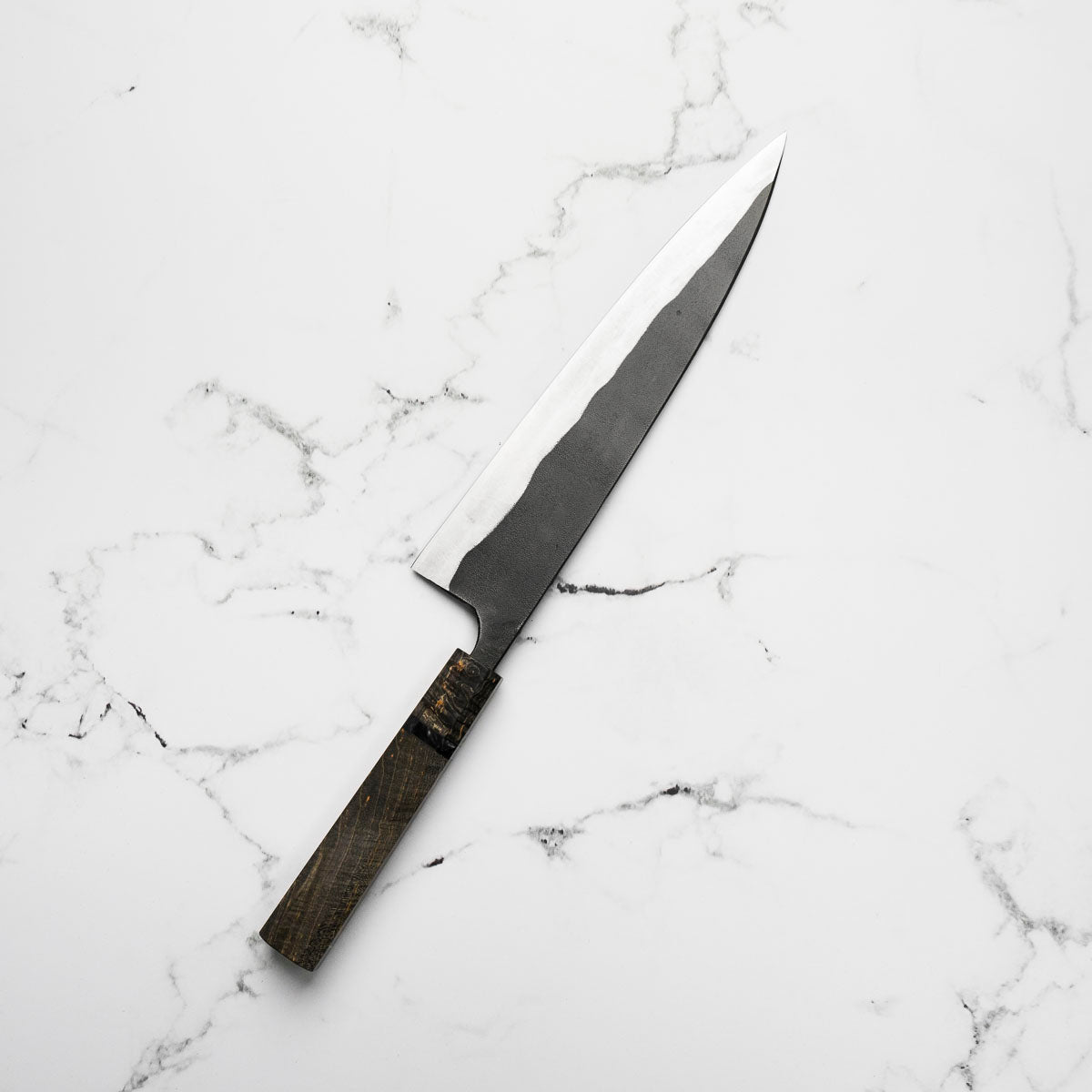 Kajibee "Seishin" White 2 Gyuto 240mm - Dark Maple