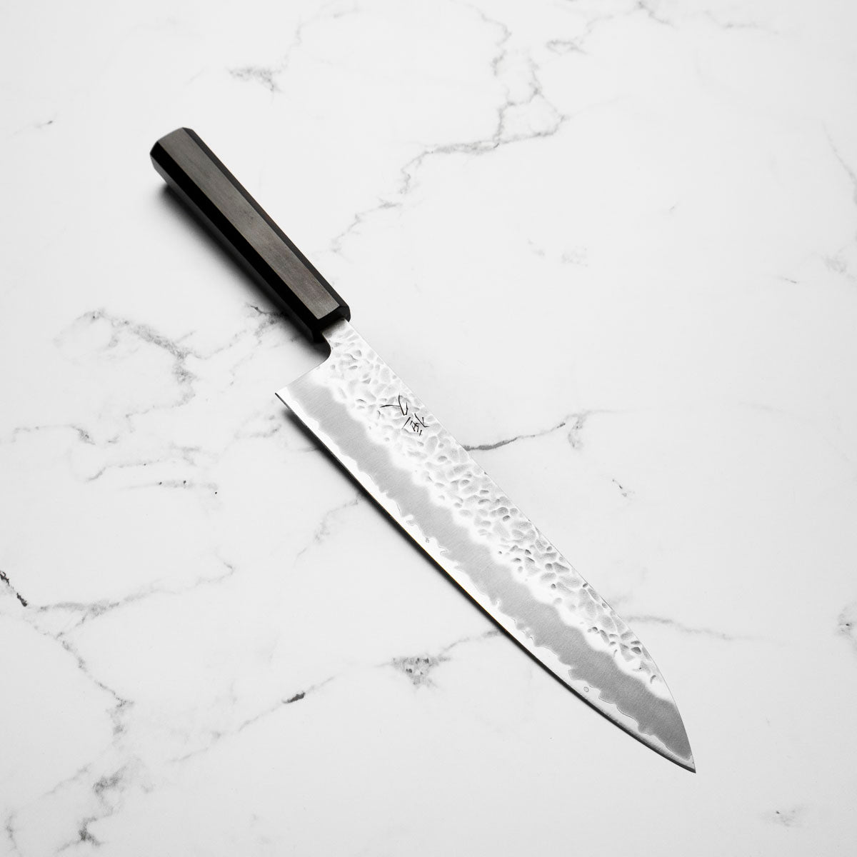 Tsunehisa White 1 SS Clad Tsuchime Gyuto 240mm - Ebony