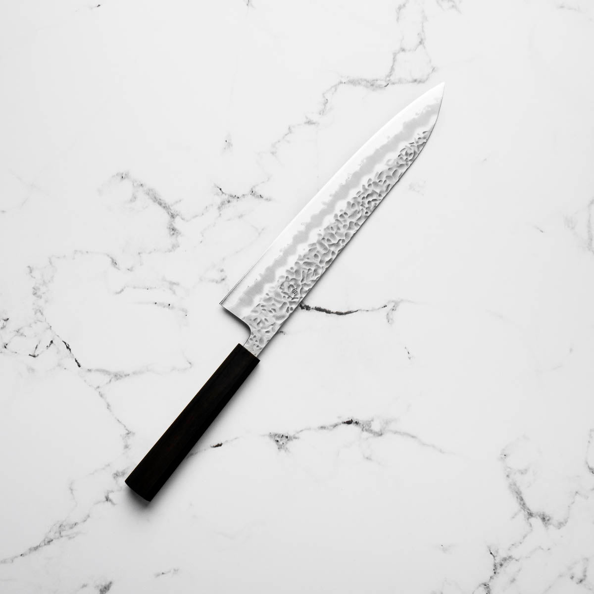 Tsunehisa White 1 SS Clad Tsuchime Gyuto 240mm - Ebony