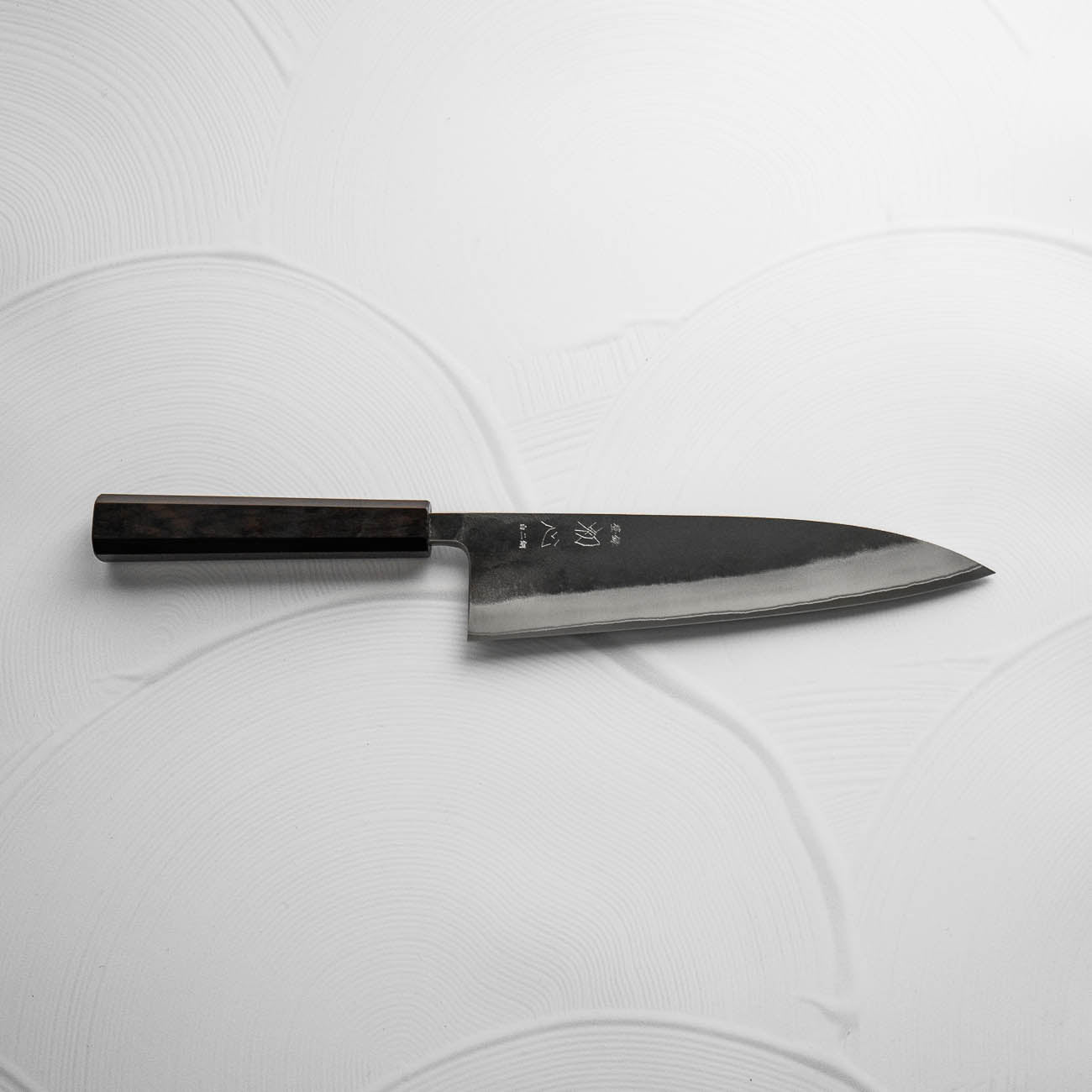 Hatsukokoro Kurokaze White 2 Stainless Clad Gyuto 210mm - Ebony