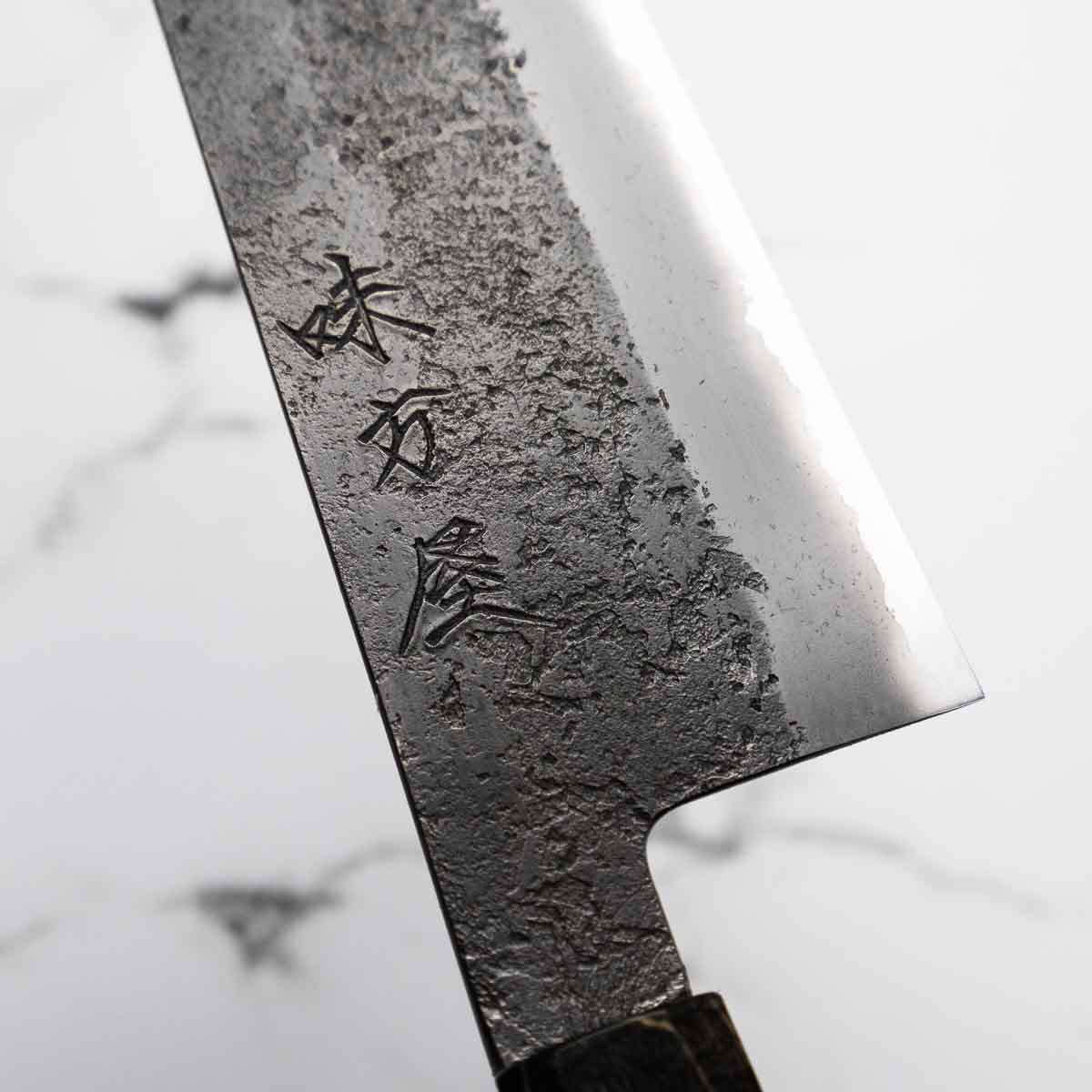 Mutsumi Hinoura Ajikataya White 2 SS Clad Bunka 165mm