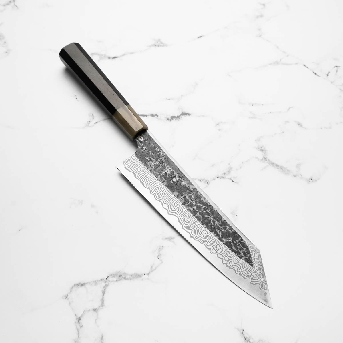 Hatsukokoro SLD Kurouchi Damascus Kiritsuke Gyuto 210