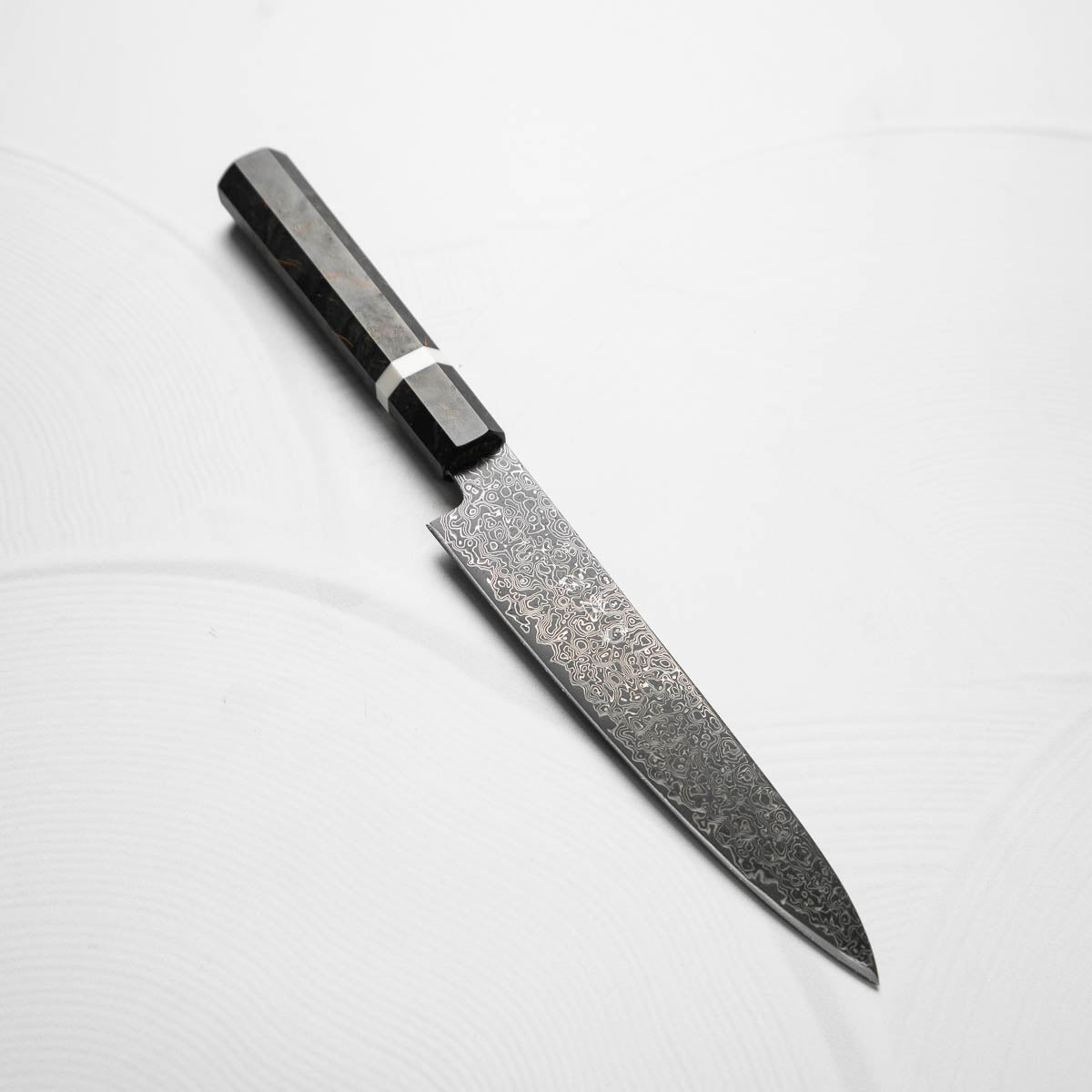 Hatsukokoro Saihyo SG2 Black Damascus Petty 150mm - Maple Preorder