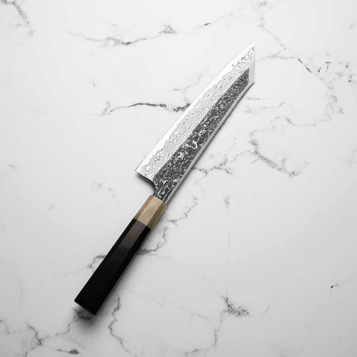 Hatsukokoro SLD Kurouchi Damascus Kiritsuke Gyuto 240