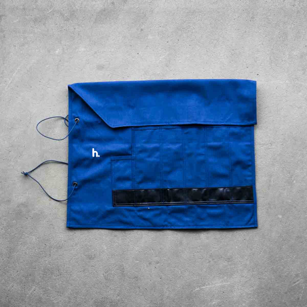 Habitat Canvas Knife Roll - 6 Slot - Blue