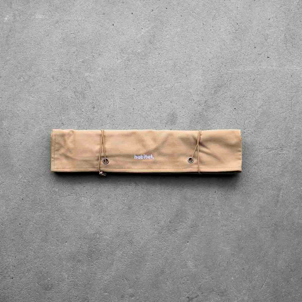 Habitat Canvas Knife Roll - 6 Slot - Tan