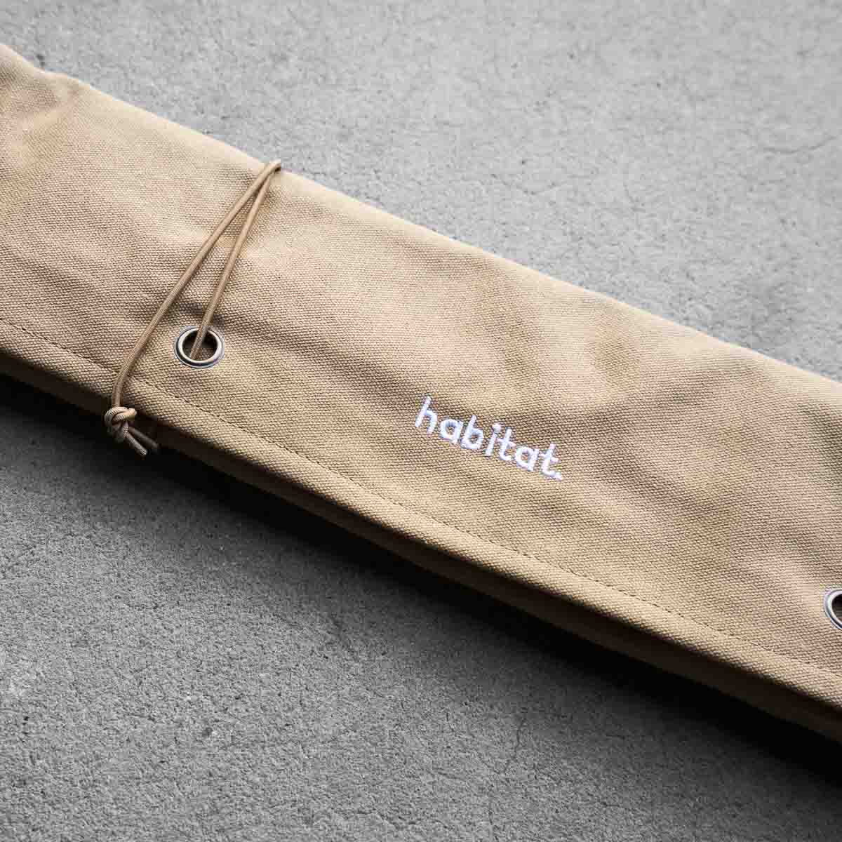 Habitat Canvas Knife Roll - 6 Slot - Tan