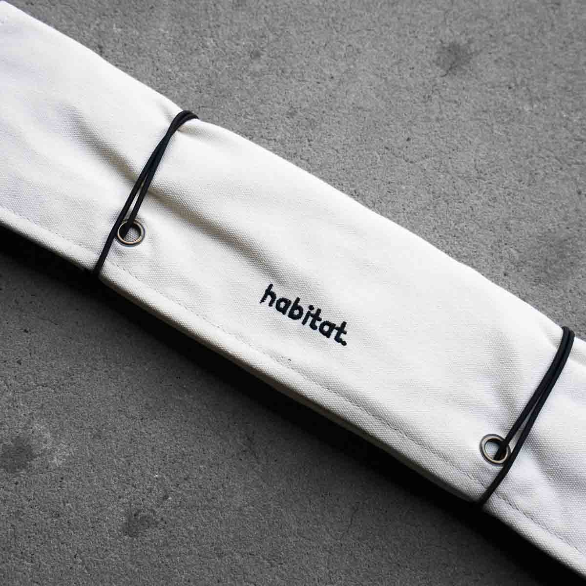 Habitat Canvas Knife Roll - 6 Slot - White