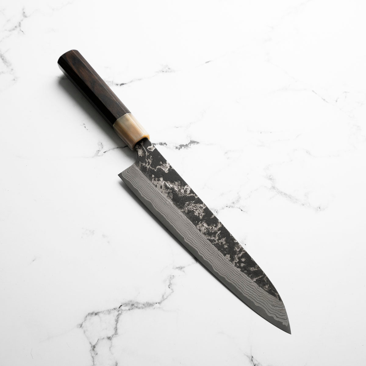 Hatsukokoro SLD Kurouchi Damascus Gyuto 240mm