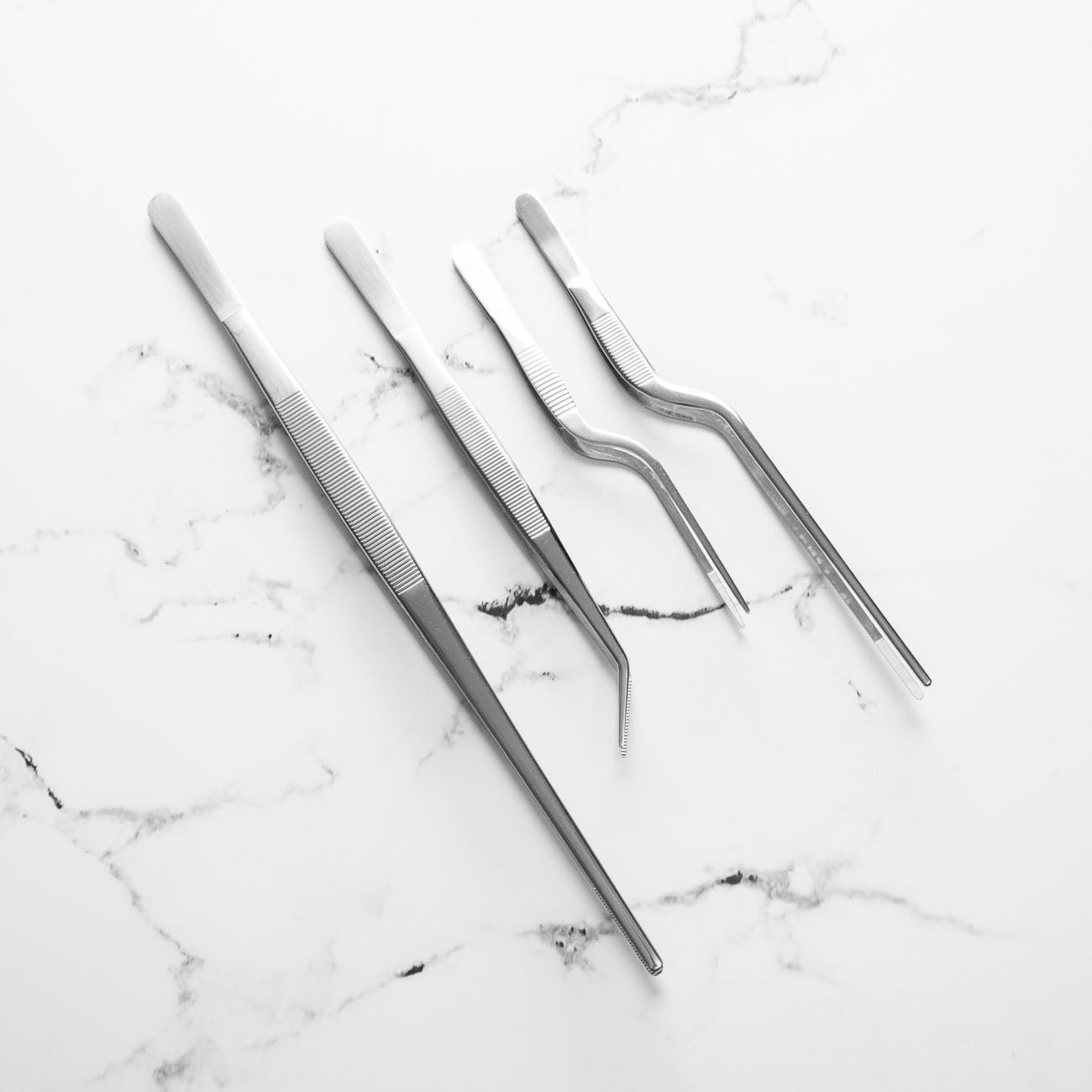 4pc Tweezer Bundle - Silver