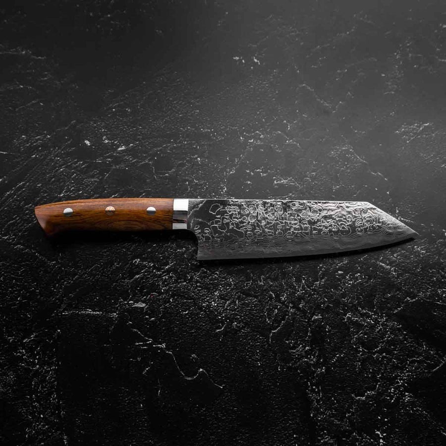 Takeshi Saji R-2 Diamond Damascus Steak Knife (Desert Ironwood Handle